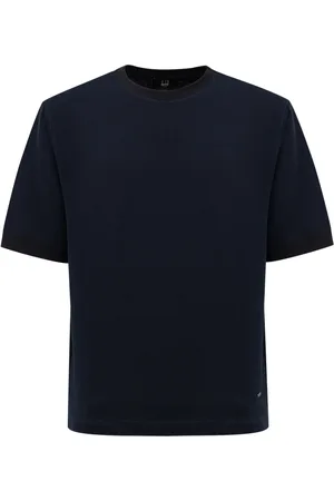 Dunhill T-shirt in katoen Piquet blauw