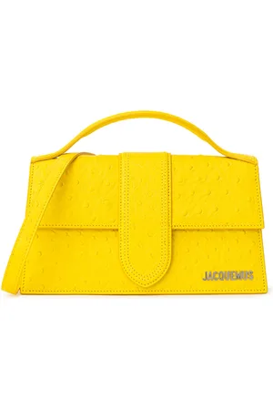 Jacquemus Handtas Le Grand Child Croisiere in ledergeel