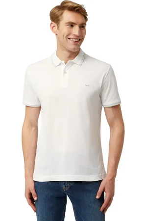 HARMONT&BLAINE T-shirt en Polo Bianco