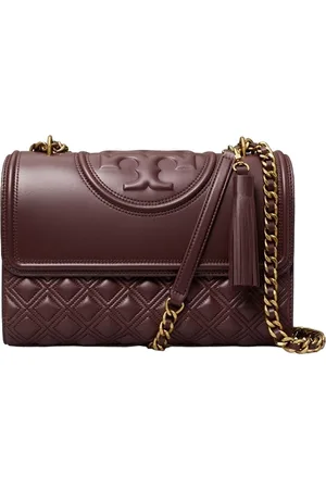 Tory Burch Schoudertassen vrouw - fleming cabriolet schoudertas - bordeaux