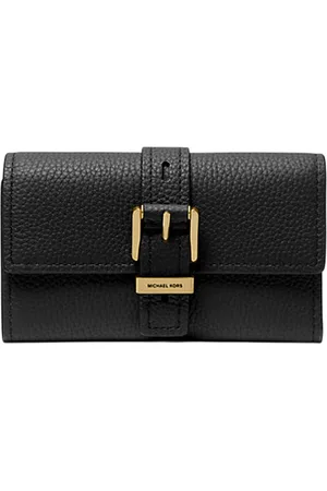 Michael Kors Portemonnee voor dames - md flap drievoudige portemonnee - zwart