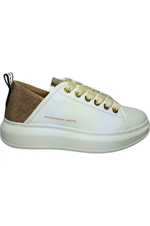 Alexander Smith Damesschoenen Wembley vrouw-wit Gold sneakers