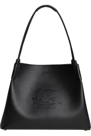 Etro Schoudertassen vrouw - shopping libra m leer - zwart