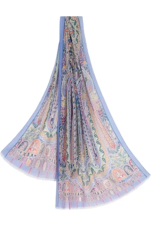 Etro Sjaals vrouw - boheme sjaal vrouw - blauw