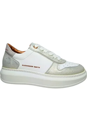 Alexander Smith Damesschoenen Cambridge vrouw wit zilver