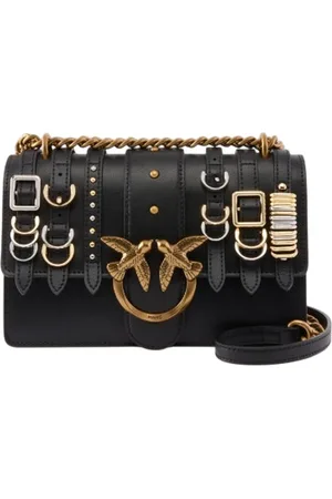 Pinko Schoudertassen vrouw - love one mini light cl kalf - zwart