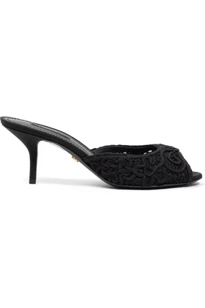Dolce & Gabbana Ciabatta Tacco Borduur Cordonet