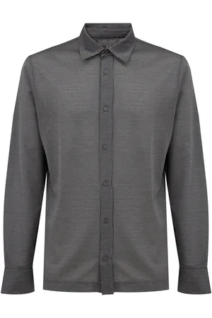 CANALI Shirt lange mouw grijs