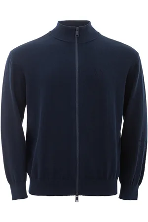 Armani Exchange Katoenen trui met ritssluiting
