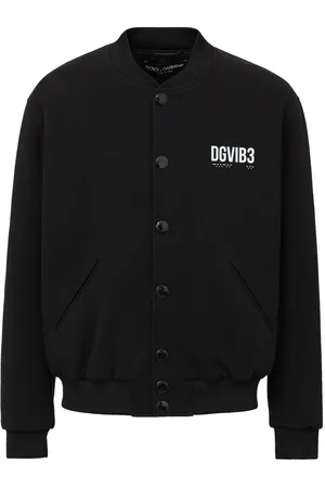 Dolce & Gabbana Zwarte stof Bomber DGVIB3
