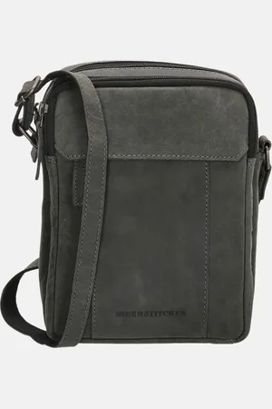 Hide & Stitches Idaho crossbody tas black