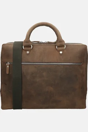 Leonhard Heyden Salisbury laptoptas 15.4 inch brown