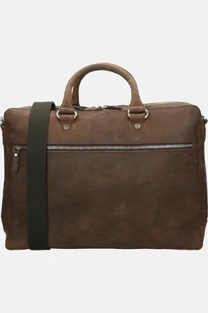 Leonhard Heyden Salisbury laptoptas 15 inch brown