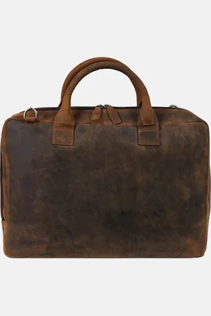 Plevier Adler laptoptas 17 inch donkerbruin