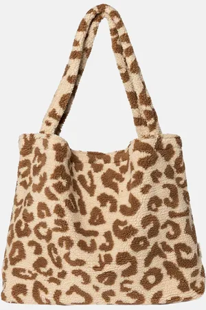 Studio Noos Mom-Bag shopper teddy leopard ecru