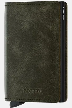 Secrid Slimwallet pasjeshouder olive black
