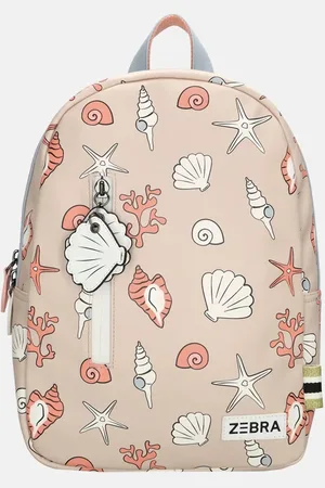 Zebra Trends Kinderrugzak schelpen print