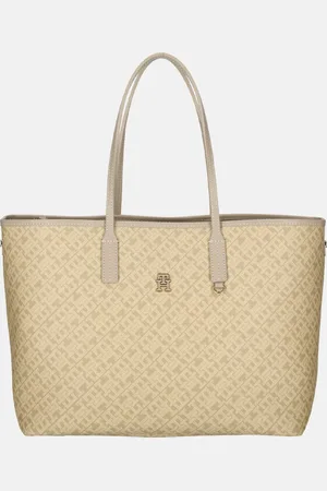 Tommy Hilfiger Monoplay leather handle tote shopper