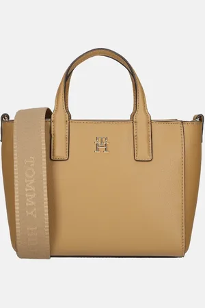 Tommy Hilfiger Soft logo mini tote handtas safari canvas