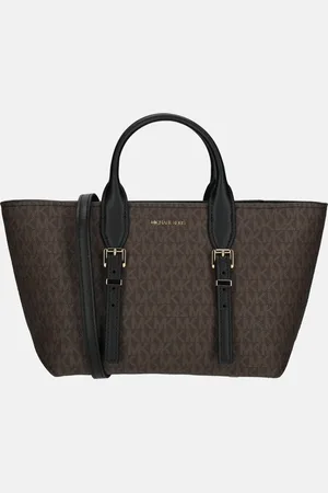 Michael Kors Moore satchel handtas S brown/blk