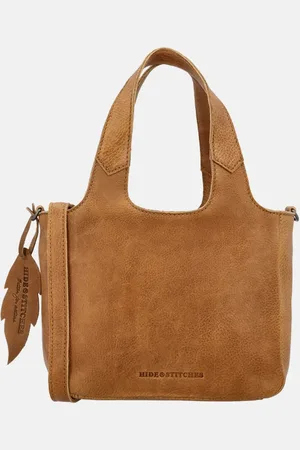 Hide & Stitches Earth inspire handtas S bruin