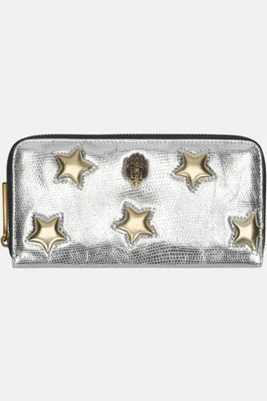 Kurt Geiger Ziparound portemonnee silver com