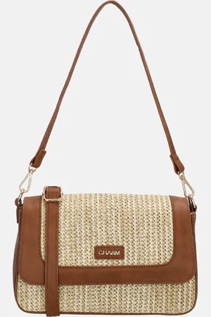 Charm London Hillingdon crossbody tas beige/