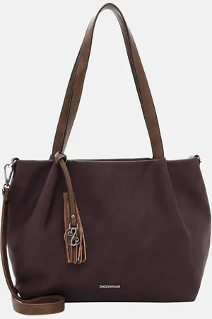 Emily & Noah Elke shopper dark wine