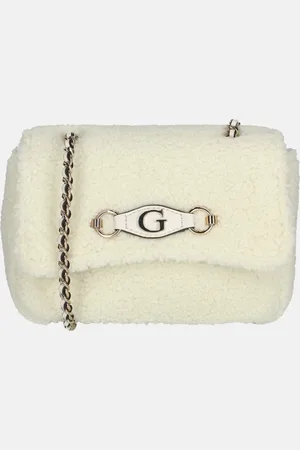 Guess Aslia schoudertas teddy white