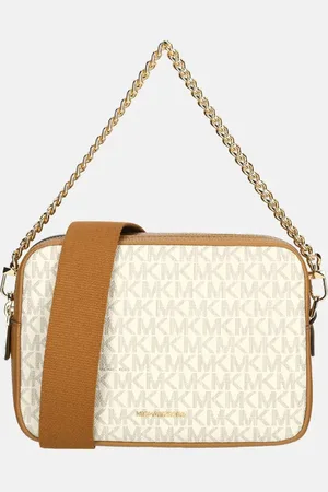 Michael Kors Bryant crossbody tas M vanilla/acorn