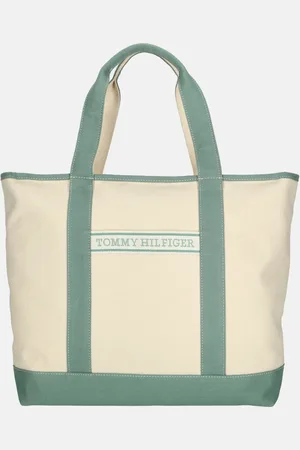 Tommy Hilfiger Canvas tote shopper green