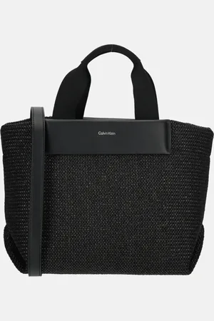 Calvin Klein Raffia handtas S black