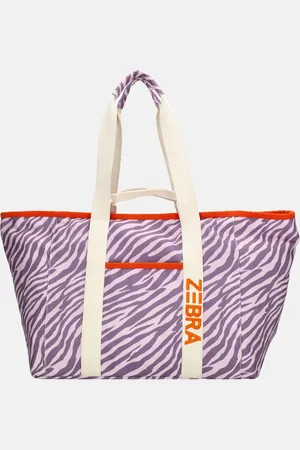 Zebra Trends Elise strandtas lilac zebra