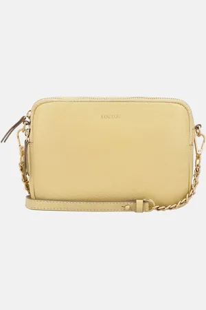 LOULOU Emilie crossbody tas sorbet yellow