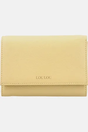 LOULOU Petite Fleur portemonnee S sorbet yellow