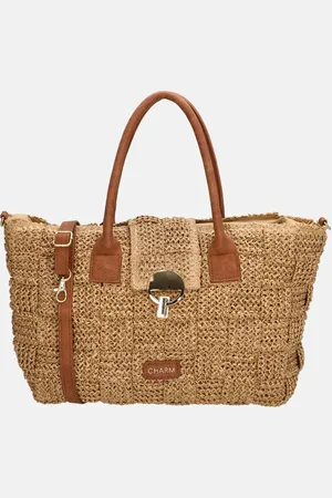 Charm London Margate handtas riet natuur