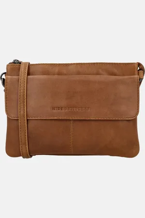 Hide & Stitches Porto crossbody tas brown