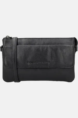 Hide & Stitches Porto crossbody tas black