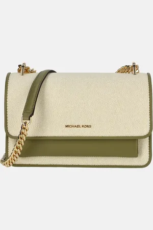 Michael Kors Claire schoudertas safari green