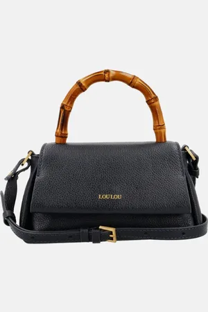 LOULOU Mae Bamboo handtas black