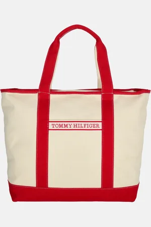 Tommy Hilfiger Canvas tote shopper red