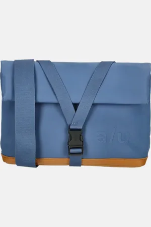 Aunts and Uncles Japan Yao rolltop crossbody tas blue jeans