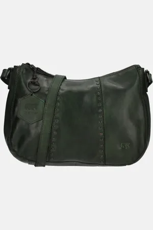 Bear Design Crossbody tas studs green