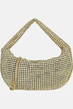 Firenze Strass buideltje handtas gold