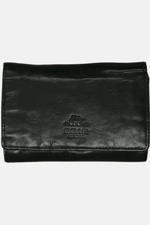 Bear Design Flappie portemonnee black