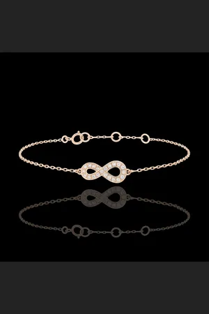 Edenly Armband Infinity - 9 karaat met Diamanten