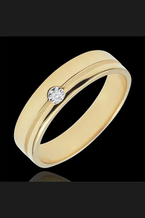 Edenly Trouwring Olympia Diamant - Gemiddeld model - - 9 karaat goud