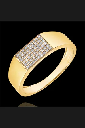 Edenly Ring Chiaroscuro - Zegelring Hector Diamants - 18k en diamant