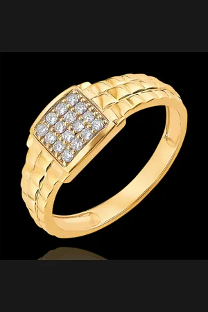 Edenly Ring Chiaroscuro - Mazen Zegelring - 18 karaat en diamanten