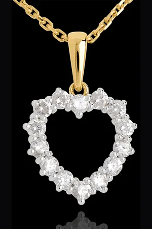 Edenly Hanger Hart gekarteld - 18 karaat - Diamant - 0.9